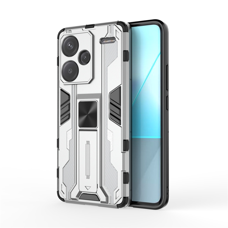 

For Redmi Note 13 Pro Supersonic Armor PC Hybrid TPU Phone Case(Silver)