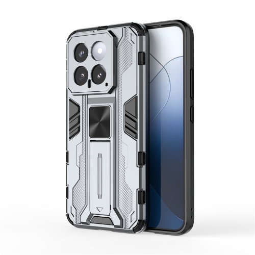 

For Xiaomi 14 Supersonic Armor PC Hybrid TPU Phone Case(Grey)
