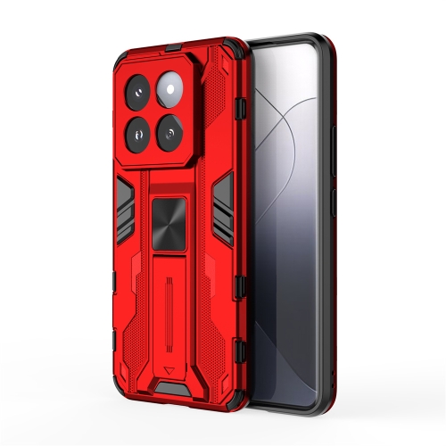 

For Xiaomi 14 Pro Supersonic Armor PC Hybrid TPU Phone Case(Red)