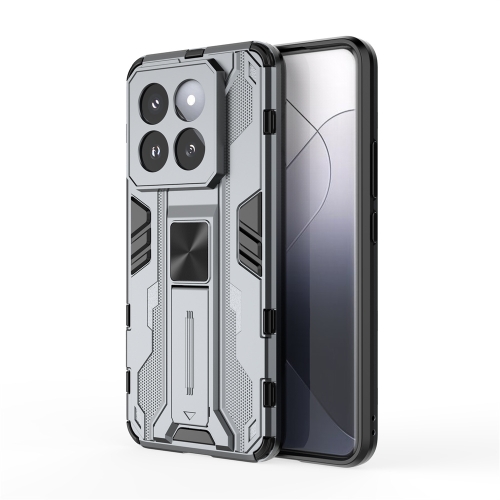 

For Xiaomi 14 Pro Supersonic Armor PC Hybrid TPU Phone Case(Grey)