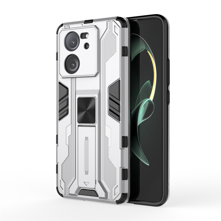 

For Xiaomi 13T Supersonic Armor PC Hybrid TPU Phone Case(Silver)