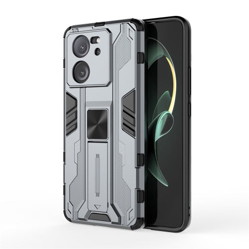 

For Xiaomi 13T Supersonic Armor PC Hybrid TPU Phone Case(Grey)