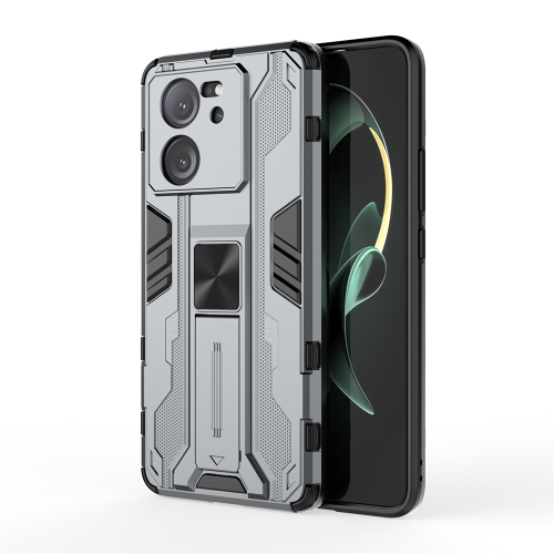

For Xiaomi 13T Pro Supersonic Armor PC Hybrid TPU Phone Case(Grey)