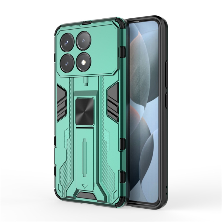 

For Redmi K70 Pro Supersonic Armor PC Hybrid TPU Phone Case(Green)