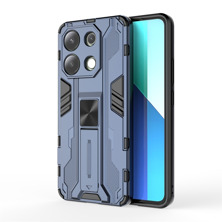 

For Redmi Note 13 4G Supersonic Armor PC Hybrid TPU Phone Case(Blue)