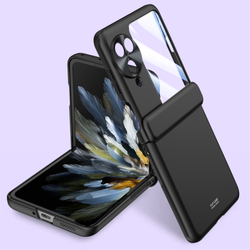 

For OPPO Find N3 Flip Skin-sensitive Case-film Integral Hinge Shockproof Phone Case(Black)