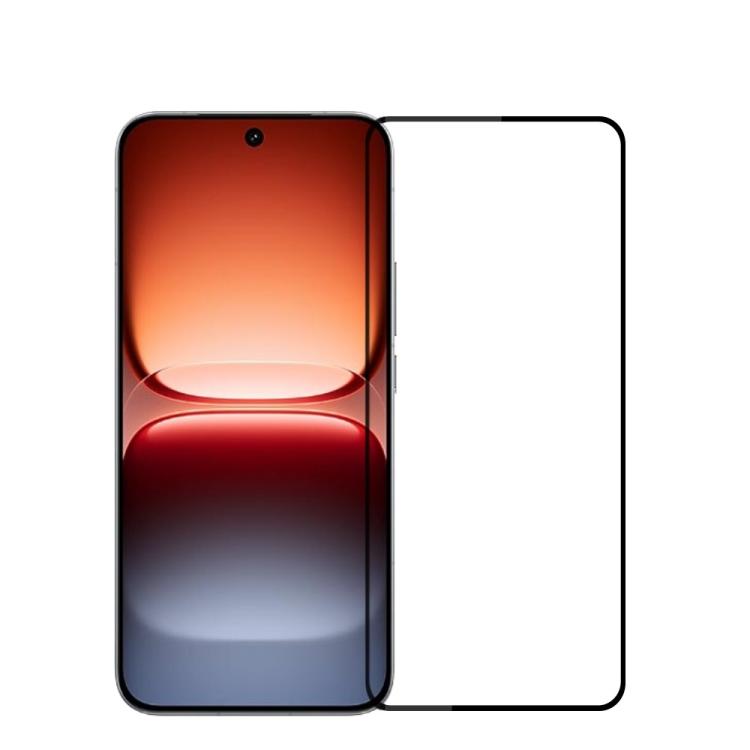 

For vivo iQOO 15 Unlock MOFI 9H 2.5D Full Screen Tempered Glass Film(Black)