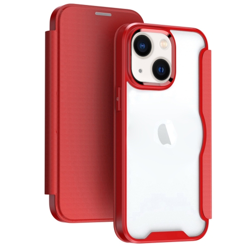 

For iPhone 14 Pro RFID Blocking Adsorption Flip Leather Phone Case(Red)