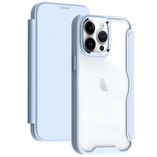 

For iPhone 13 RFID Blocking Adsorption Flip Leather Phone Case(Blue)