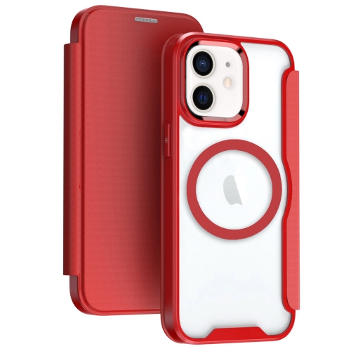 

For iPhone 11 MagSafe RFID Blocking Adsorption Flip Leather Phone Case(Red)