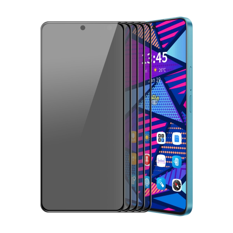 

For Xiaomi Poco F6 5pcs ENKAY Hat-Prince 28 Degree Anti-peeping Privacy Silk Screen Tempered Glass Film
