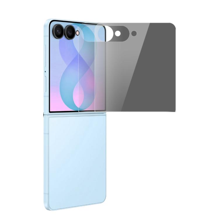 For Galaxy Z Flip8 5G Outer Screen 2pcs ENKAY Hat-Prince 28 Degree Anti-peeping Privacy Tempered Glass Film
