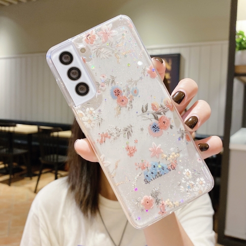 

For Samsung Galaxy A24 5G Fresh Small Floral Epoxy TPU Phone Case(D01 Beautiful Bouquet)
