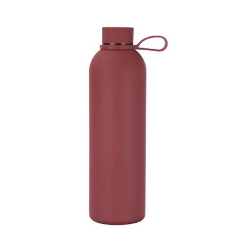 

JUNSUNMAY Candy Colored Coating 304 Stainless Steel Water Vacuum Bottle, Capacity:500ml(Purplish Red)