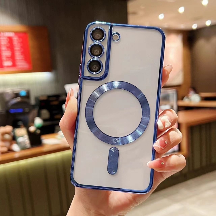 

For Samsung Galaxy S20 5G MagSafe Electroplating TPU Phone Case(Blue)