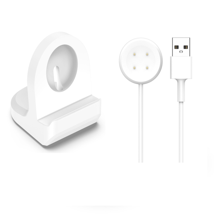 

For Google Pixel Watch 2 Smart Watch Silicone Charging Bracket with Charger(White)