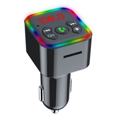 Colorful light Car Hands-free Call Bluetooth Receiver Support U
