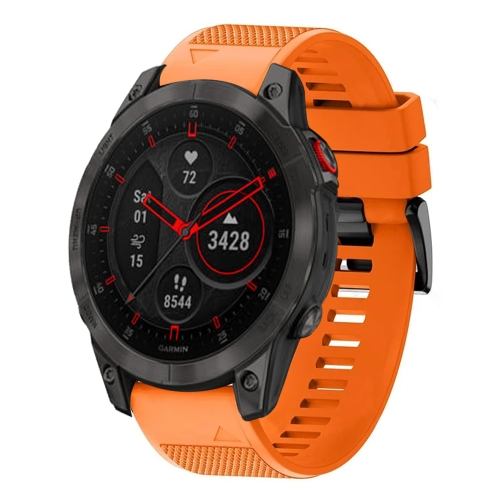 

For Garmin Epix Gen 2 22mm Quick Release Silicone Watch Band(Orange)