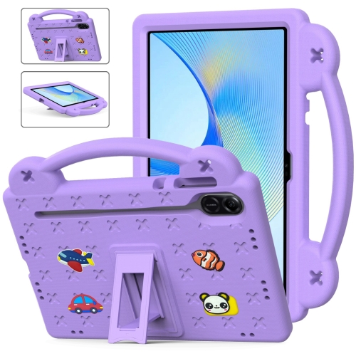 

For Honor X8 Pro 11.5 Handle Kickstand Children EVA Shockproof Tablet Case(Light Purple)