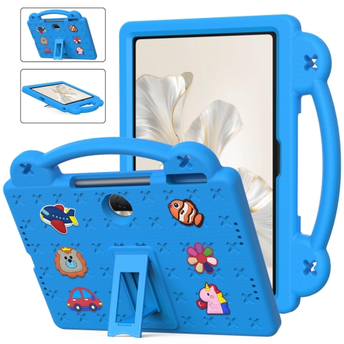 

For Honor Pad 9 2023 12.1 Handle Kickstand Children EVA Shockproof Tablet Case(Sky Blue)