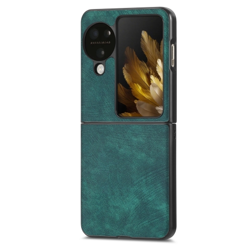 

For OPPO Find N3 Vintage Leather PC Back Sckproof Phone Case(Green)