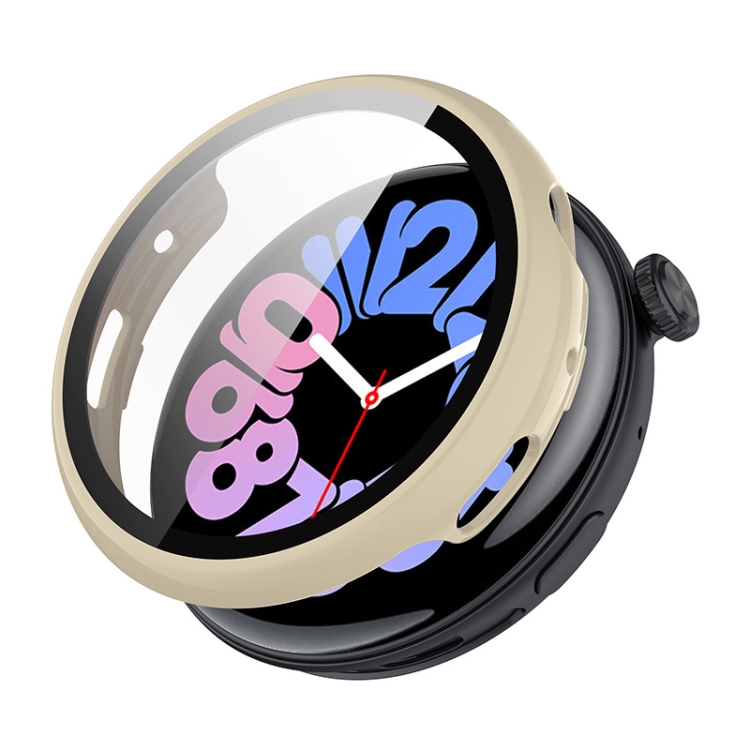 

For vivo Watch 3 ENKAY Hat-Prince Full Coverage PC + Tempered Glass Film Integrated Watch Case(Ivory White)