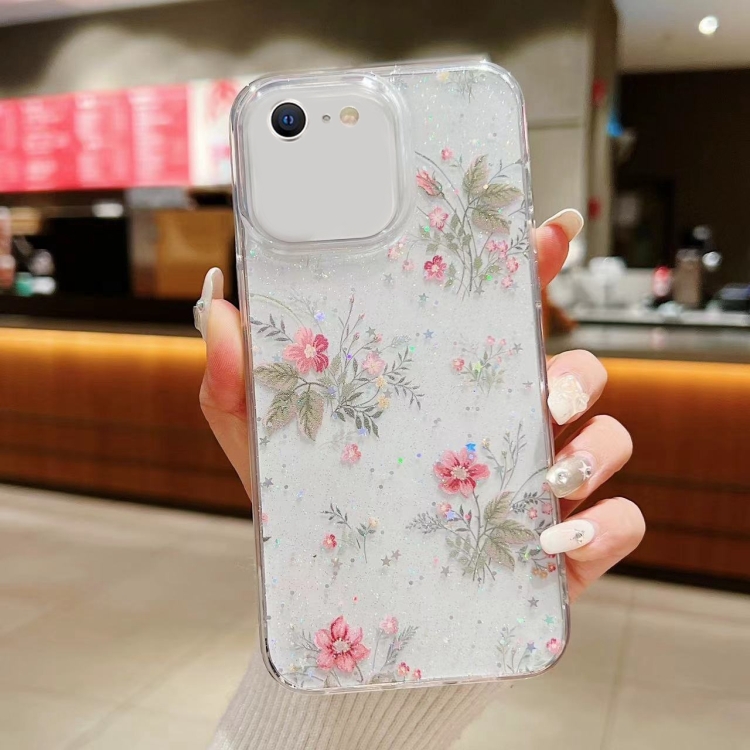 

For iPhone 7 / 8 / SE 2022 Spring Garden Epoxy TPU Phone Case(F04 French Flowers)