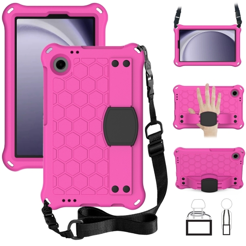 For Samsung Galaxy Tab A9 8.7 X110/X115 Honeycomb EVA Hybrid PC Tablet Case with Strap(Rose Red+Black) 7inch i3 i5 i7 embedded touch screen industrial pc with rs232 rs485