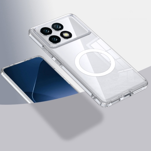 

For Xiaomi Redmi K70 MagSafe Armor Clear TPU Hybrid PC Phone Case(Transparent)