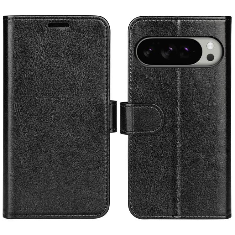

For Google Pixel 10 Pro XL R64 Texture Horizontal Flip Leather Phone Case(Black)