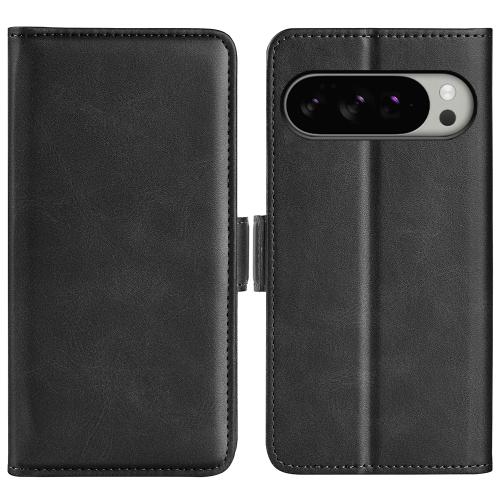 

For Google Pixel 10 Pro XL Dual-side Magnetic Buckle Horizontal Flip Leather Phone Case(Black)