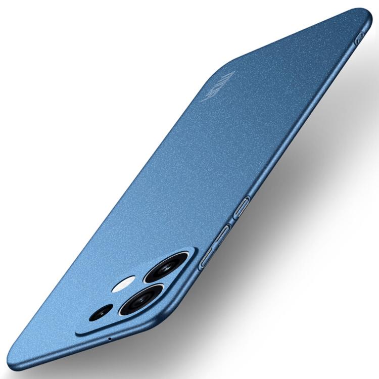 For OPPO Reno16 5G Global MOFI Fandun Series Frosted PC Ultra-thin All-inclusive Phone Case(Blue)