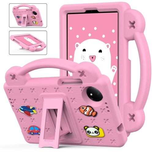 

For Xiaomi Redmi Pad SE 4G 8.7 Handle Kickstand Children EVA Shockproof Tablet Case(Pink)