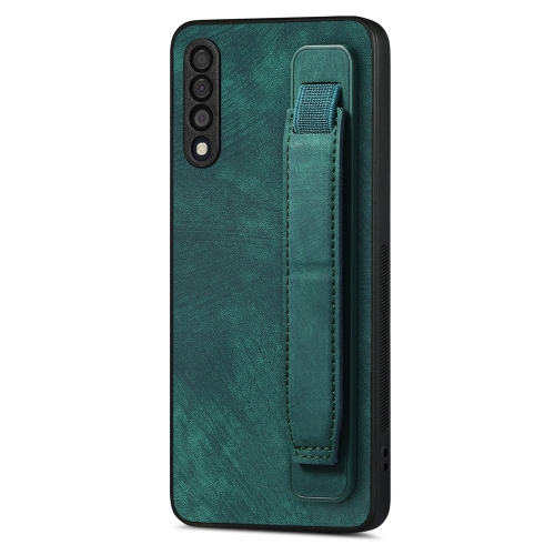 

For Samsung Galaxy A53 5G Retro Wristband Holder Leather Back Phone Case(Green)