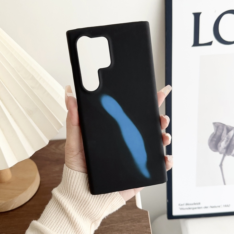 

For Samsung Galaxy S24 5G Thermal Sensor Discoloration Silicone Phone Case(Black)