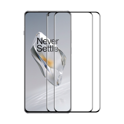 

For OnePlus 12 2pcs ENKAY Hat-Prince 3D Hot Bending Side Glue Tempered Glass Full Film