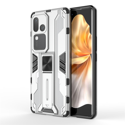 

For vivo S18 5G Supersonic Armor PC Hybrid TPU Phone Case(Silver)