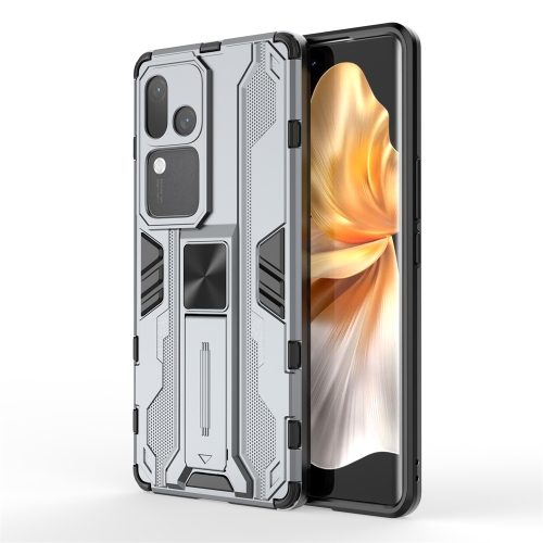 

For vivo S18 5G Supersonic Armor PC Hybrid TPU Phone Case(Grey)