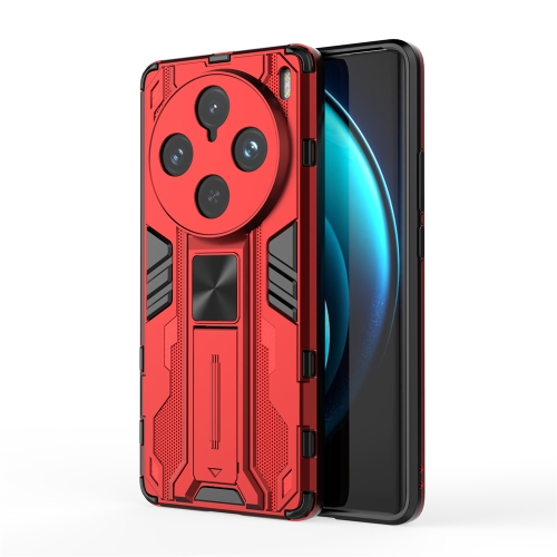

For vivo X100 Pro Supersonic Armor PC Hybrid TPU Phone Case(Red)