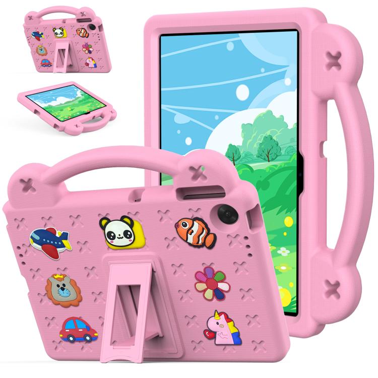 

For Lenovo Tab K10 Gen 2 / WiFi 2025 Handle Kickstand Children EVA Shockproof Tablet Case(Pink)