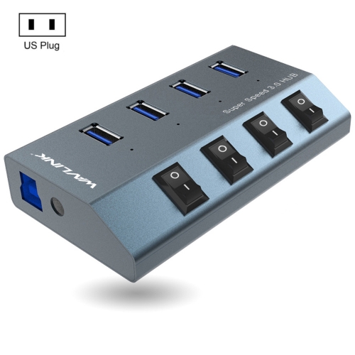 

WAVLINK WL-UH3049 USB 3.0 4-Ports Desktop Fast Charger Station with Independent Switch(US Plug)