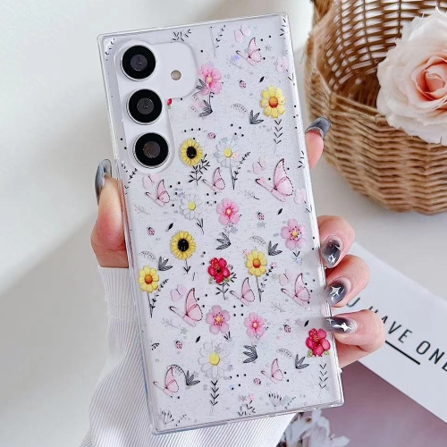 

For Samsung Galaxy S24+ 5G Spring Garden Epoxy TPU Phone Case(F01 Love of Butterfly)