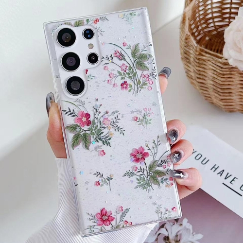 

For Samsung Galaxy S23 Ultra 5G Spring Garden Epoxy TPU Phone Case(F04 French Flowers)