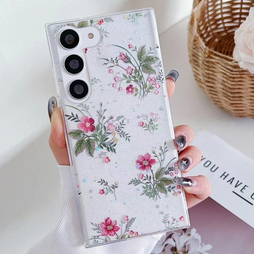 

For Samsung Galaxy S23 5G Spring Garden Epoxy TPU Phone Case(F04 French Flowers)