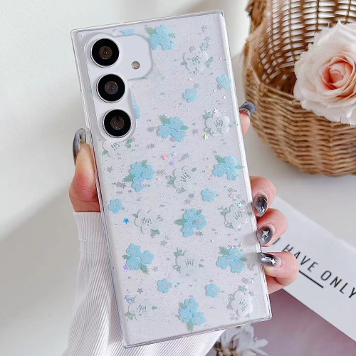 

For Samsung Galaxy A14 5G Spring Garden Epoxy TPU Phone Case(F06 Blue and White Flowers)