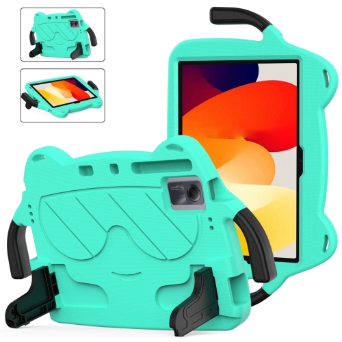 

For Xiaomi Redmi Pad SE 11 2023 Ice Baby EVA Shockproof Hard PC Tablet Case(Mint Green+Black)