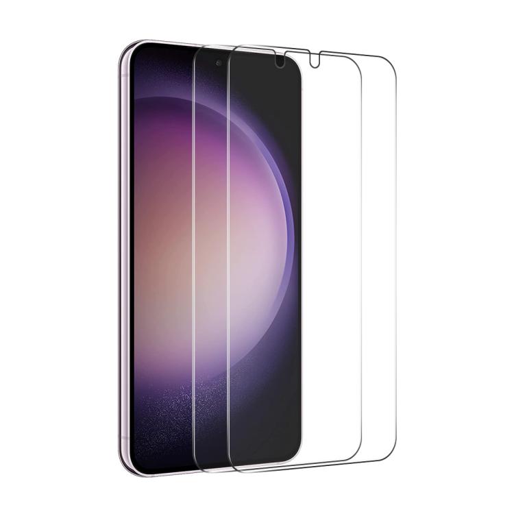 For Galaxy S26 FE 5G 2pcs ENKAY 0.18mm High Aluminum-silicon Tempered Glass Film, Support Ultrasonic Fingerprint Unclock