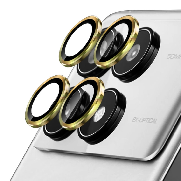 

For Xiaomi MIX Fold 3 ENKAY Hat-Prince 9H Rear Camera Lens Aluminium Alloy Tempered Glass Film(Gold)