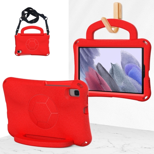 

For Samsung Galaxy Tab A7 Lite 8.7 T220/T225 Handle Football Shaped EVA Shockproof Tablet Case(Red)