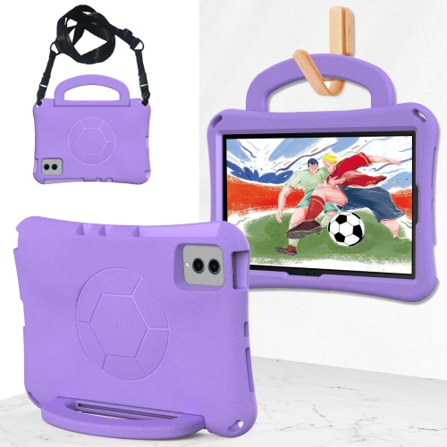

For Samsung Galaxy Tab S7 11 T870/T875 2020 Handle Football Shaped EVA Shockproof Tablet Case(Light Purple)